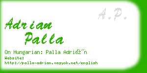 adrian palla business card